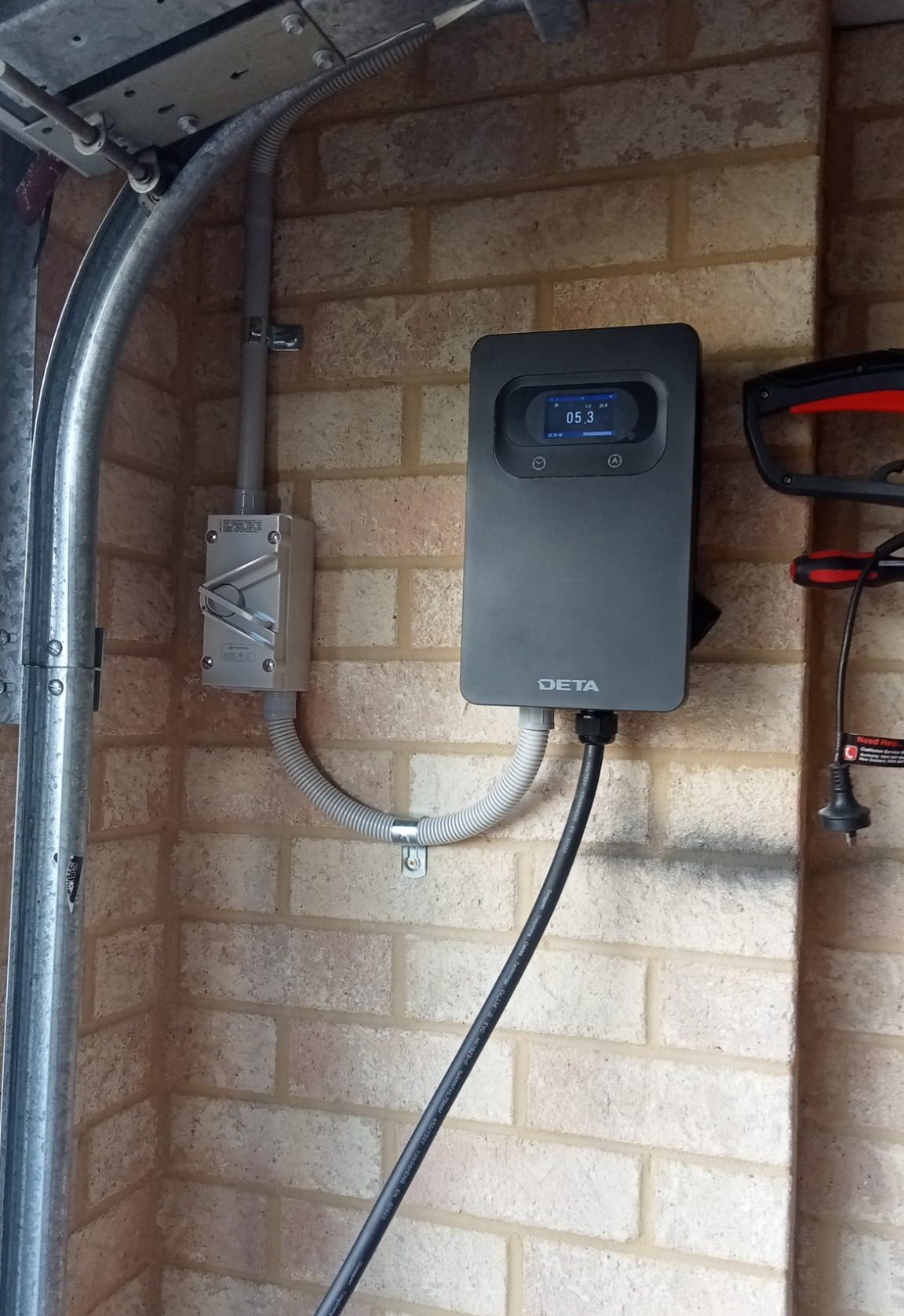 EV charger installation