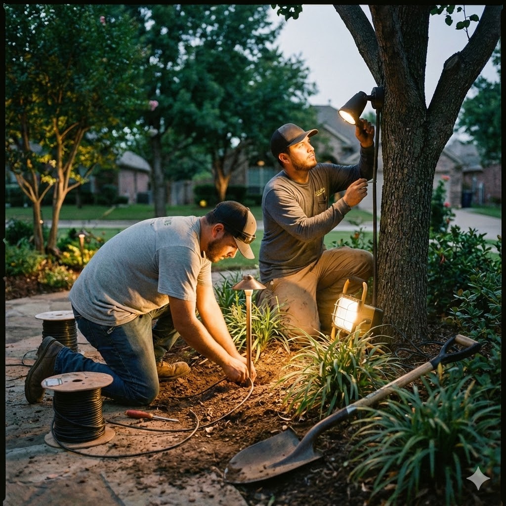Garden Lighting Installation