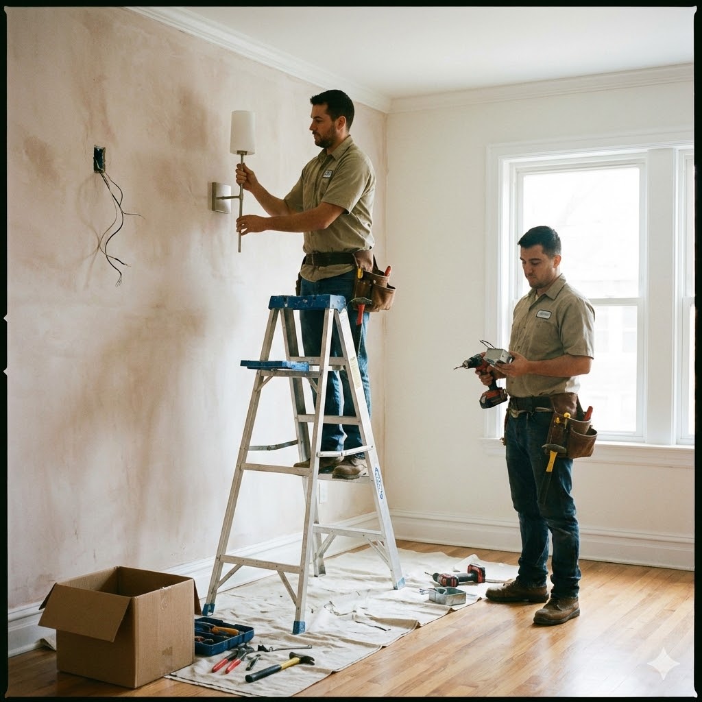 Interior Wall Light Installation